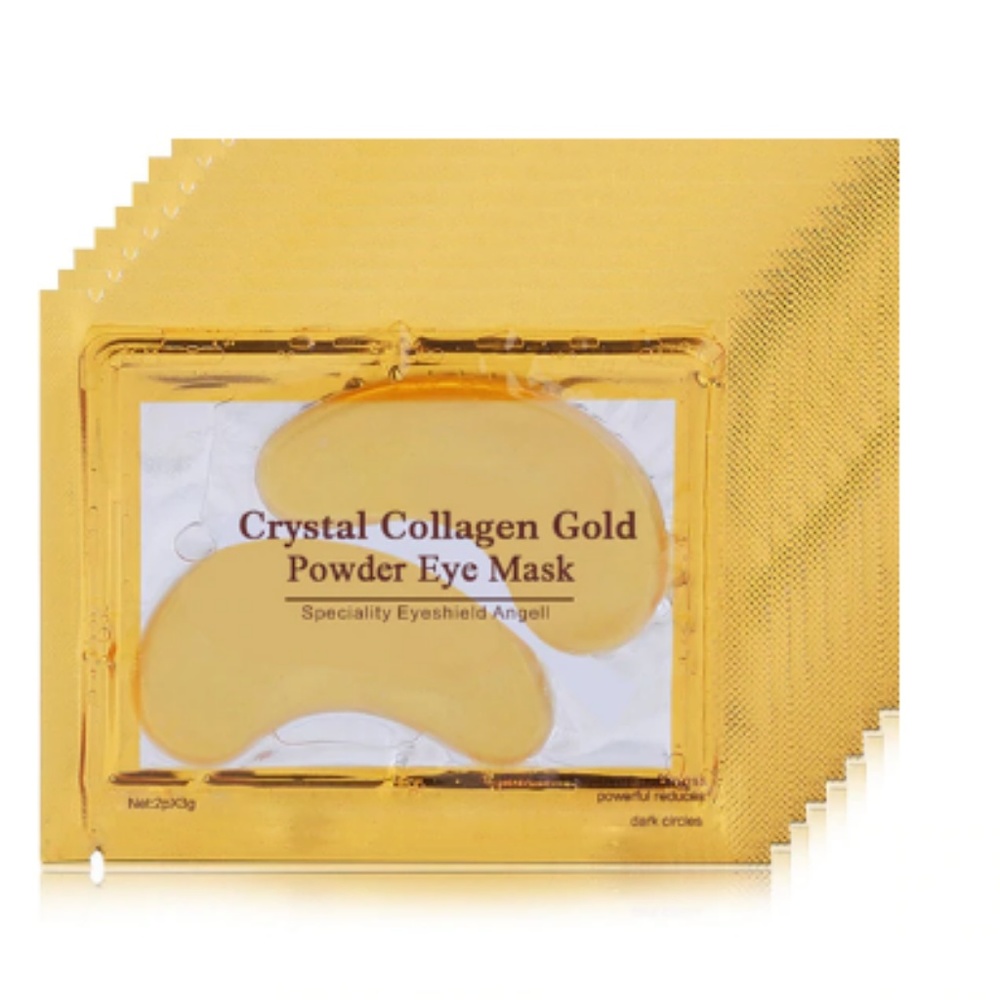 8 Pairs 24K Gold Powder Crystal Collagen Eye Masks